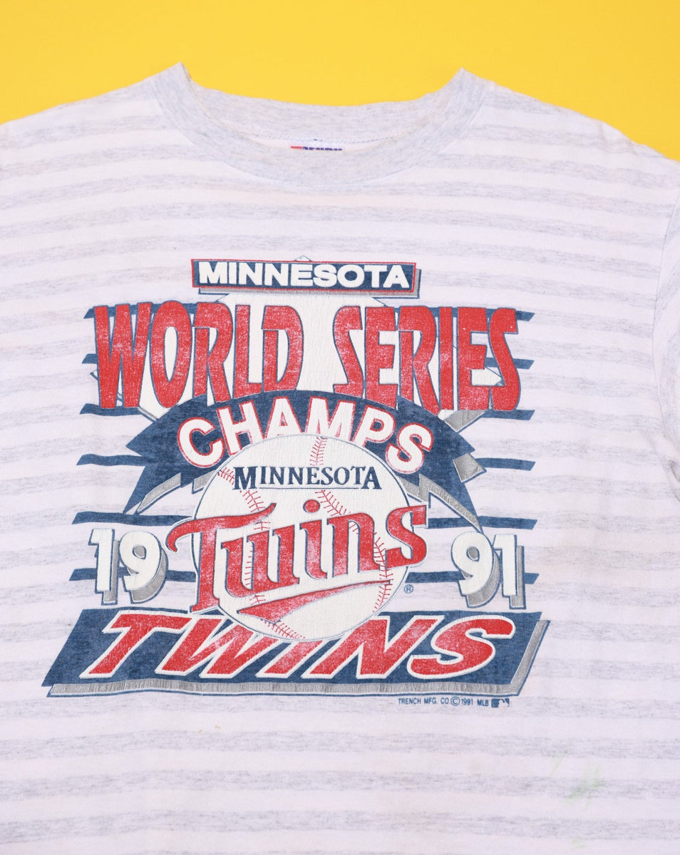 1991 Vintage World Series Atlanta Braves Single Stitch T-Shirt