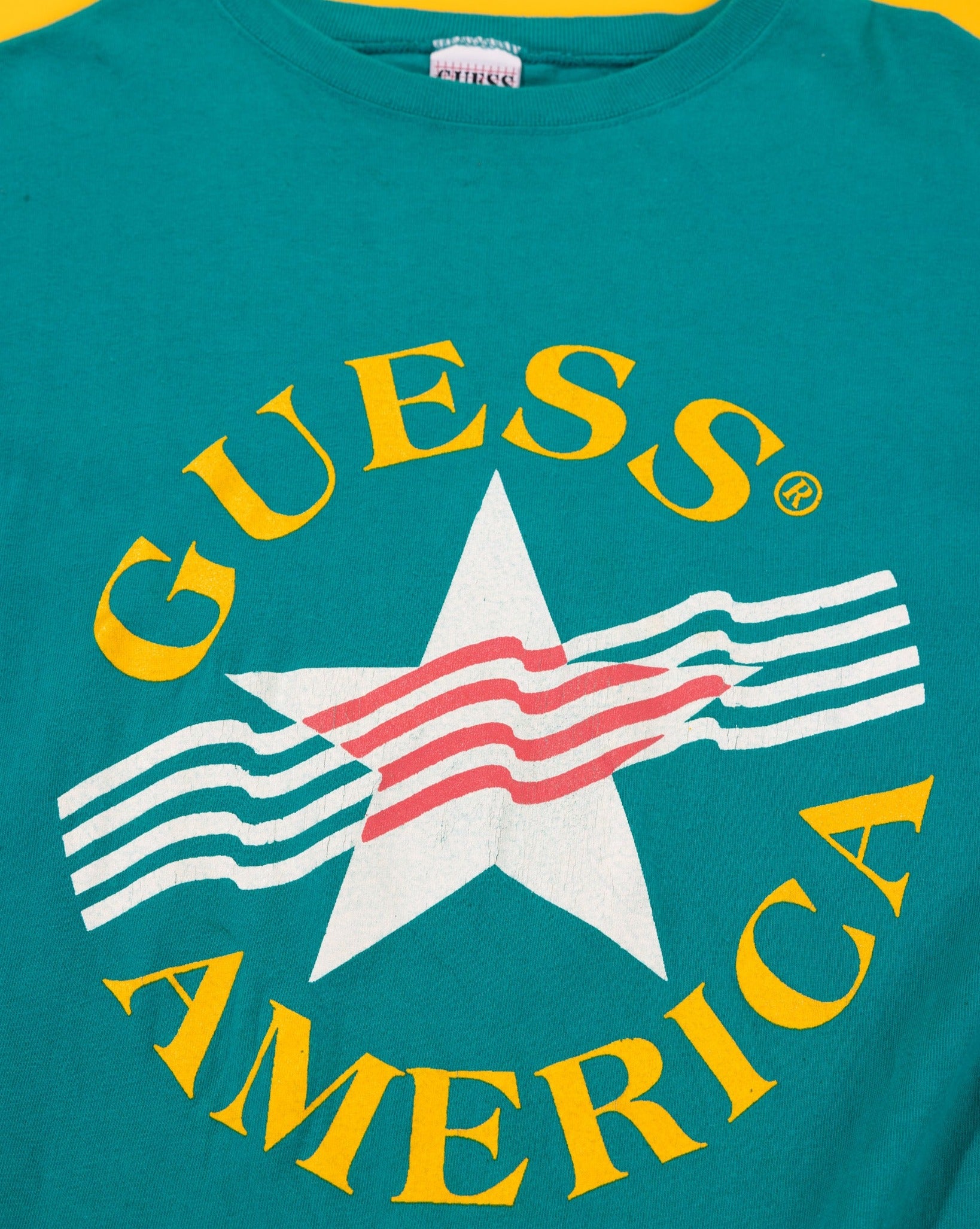 Vintage 80s Guess America by Georges Marciano T shirt Retro Candy World