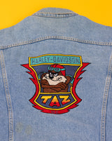 Rare Vintage 1997 Harley Davidson Taz ACME Denim Jacket