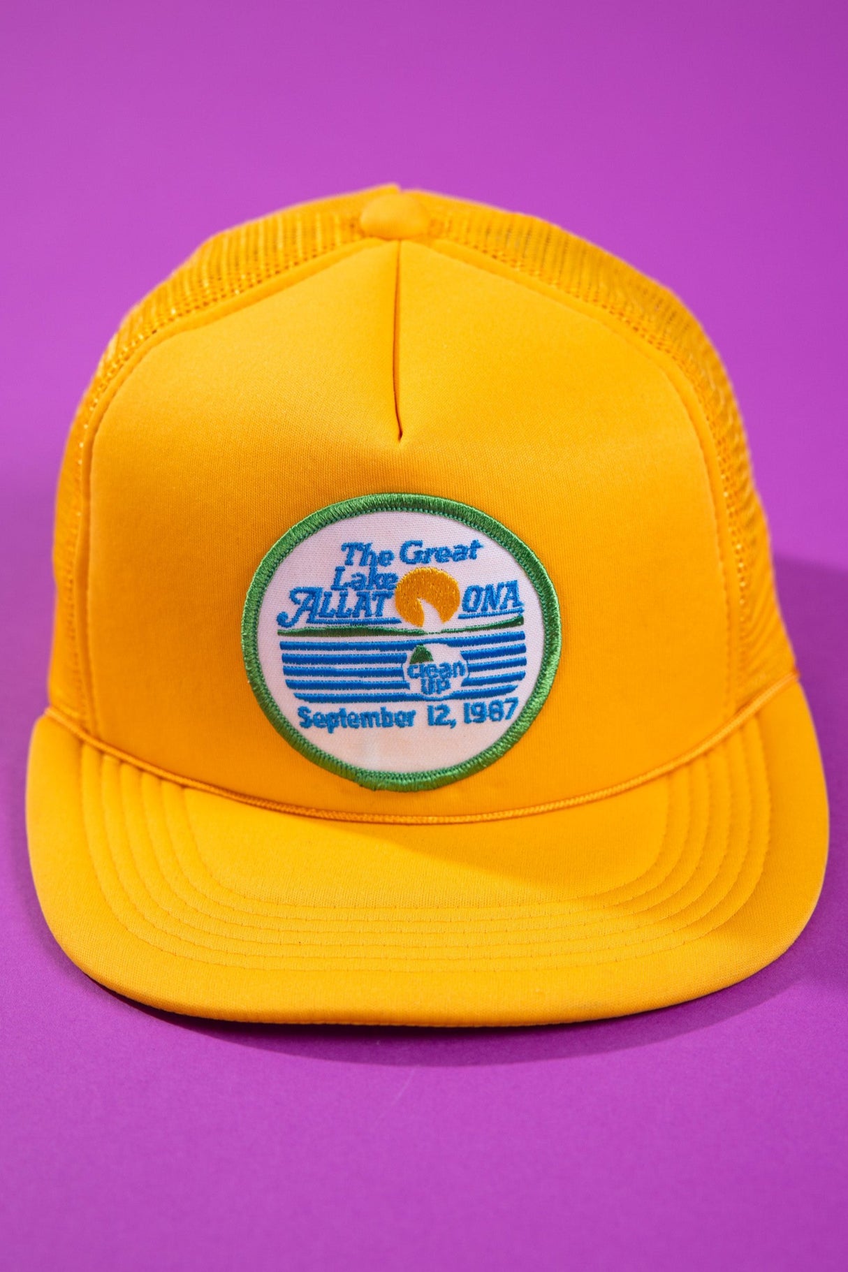 Vintage 1987 The Great Lake Allatoona Clean Up Trucker Hat