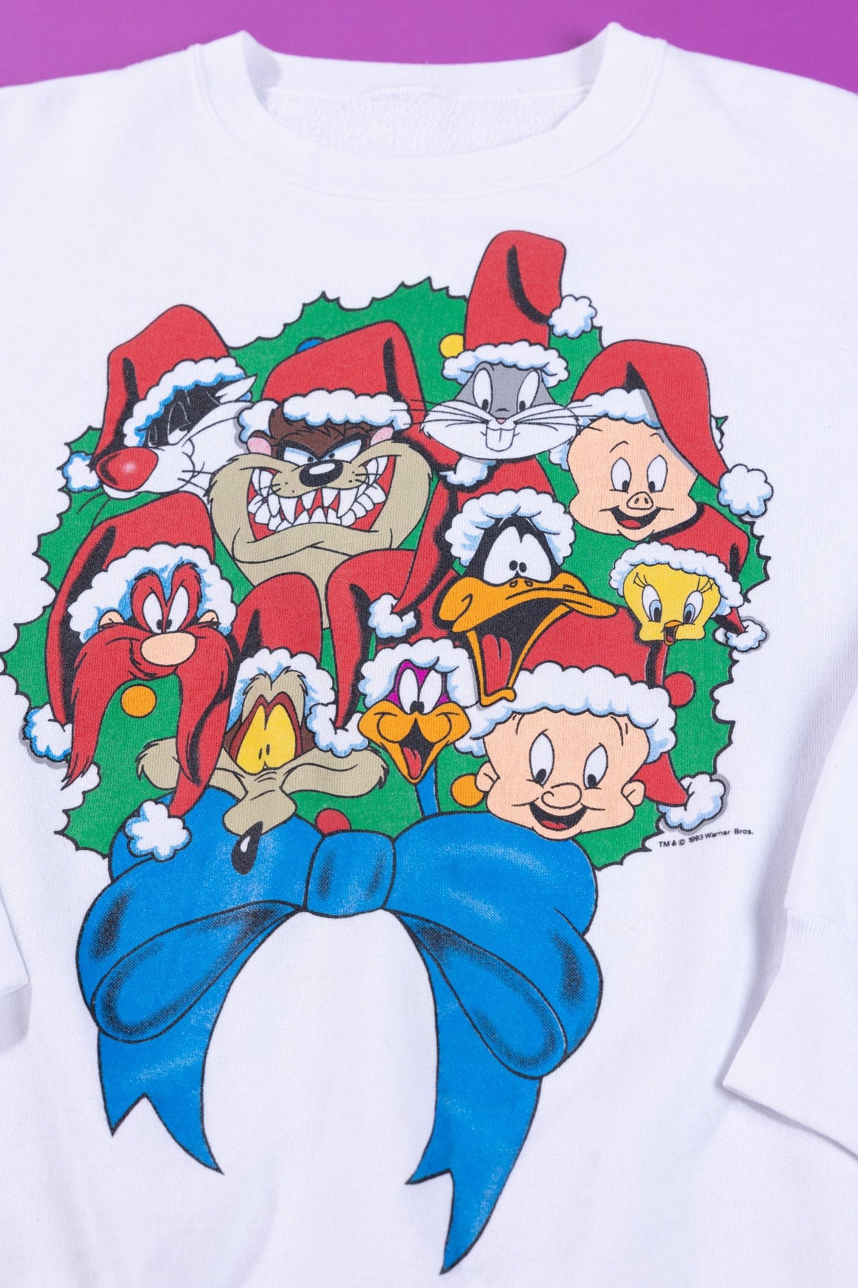 Vintage 1993 Looney Tunes Christmas Crewneck