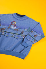 Vintage 90s Snowman and Bunnies Crewneck