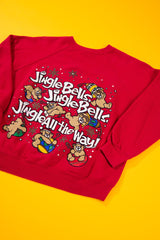 Vintage 90s Jingle Bells Bears Crewneck