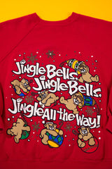 Vintage 90s Jingle Bells Bears Crewneck