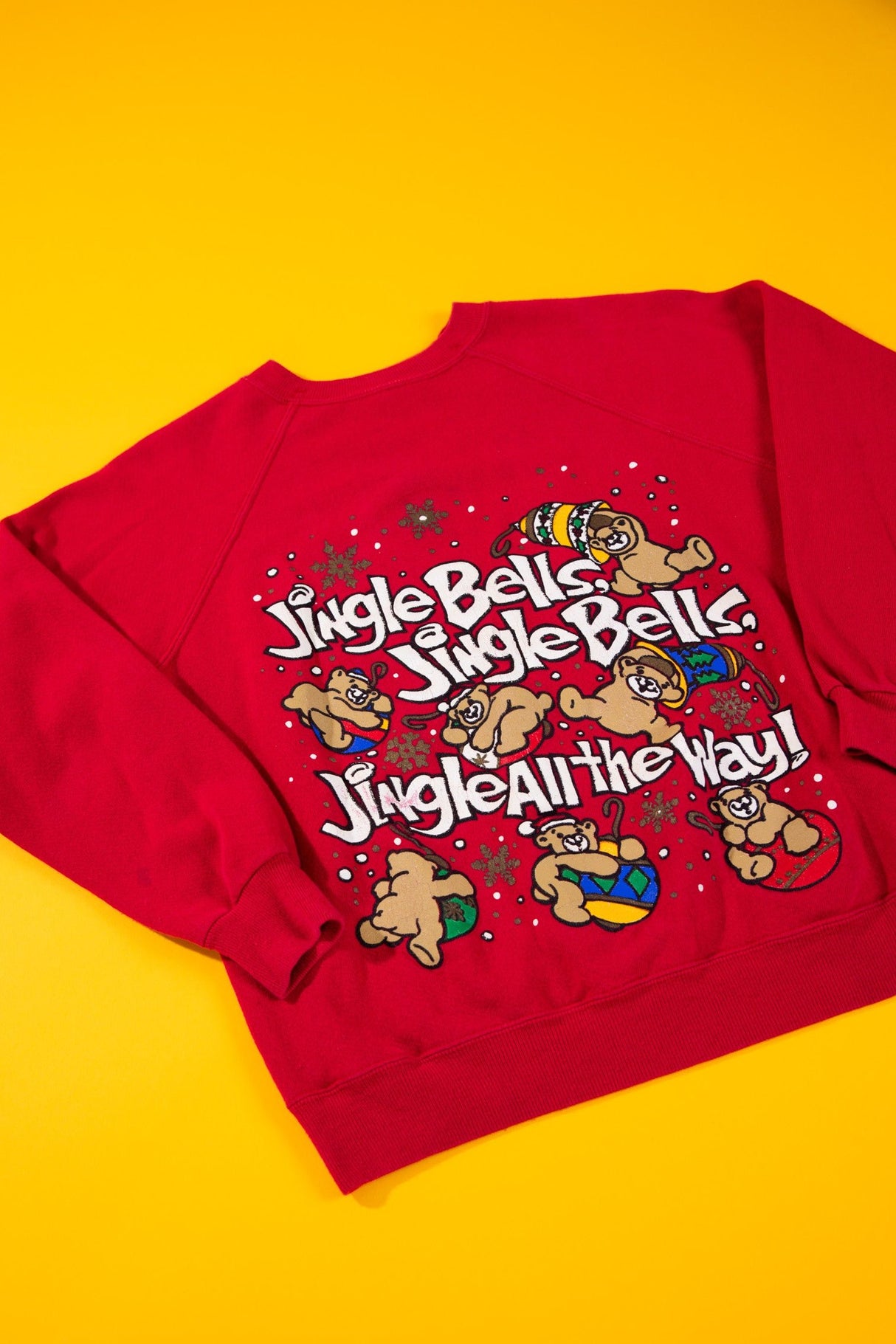 Vintage 90s Jingle Bells Bears Crewneck