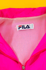 Vintage 90s Fila Neon Pink Windbreaker