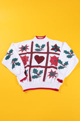 Vintage 80/90s Mistletoe Turtleneck Sweater