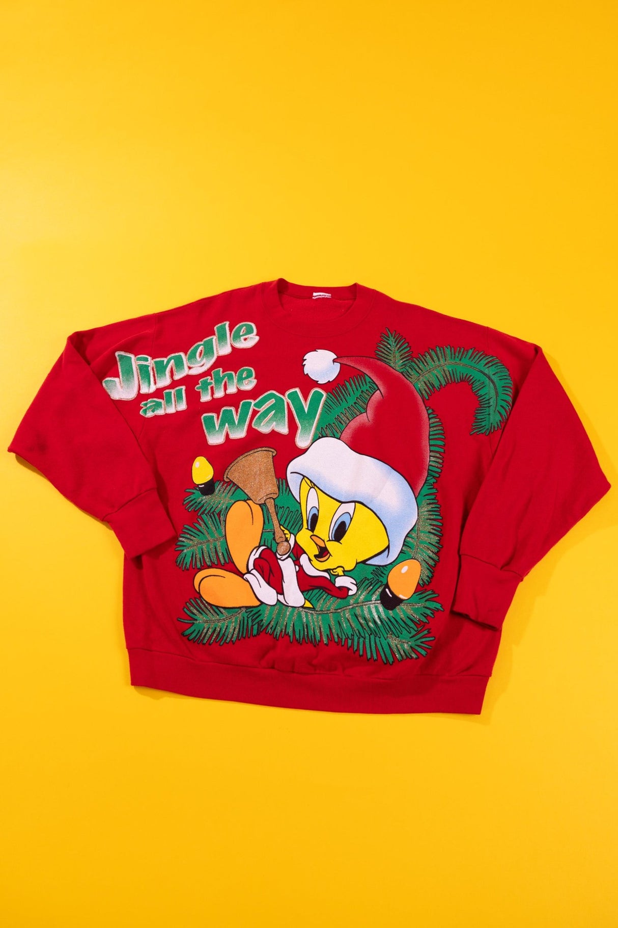 Vintage Tweety Bird Jingle All The Way Crewneck