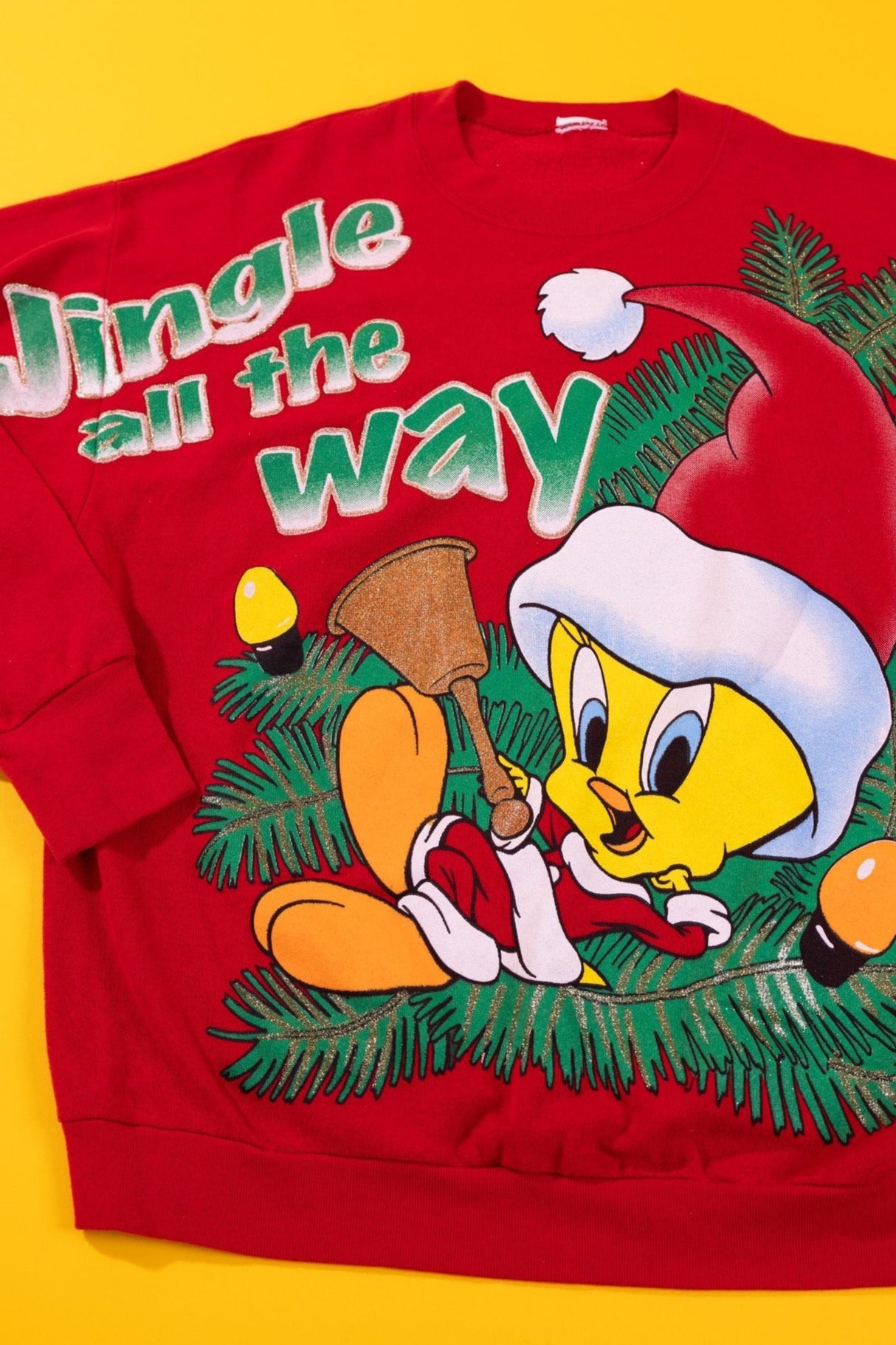 Vintage Tweety Bird Jingle All The Way Crewneck