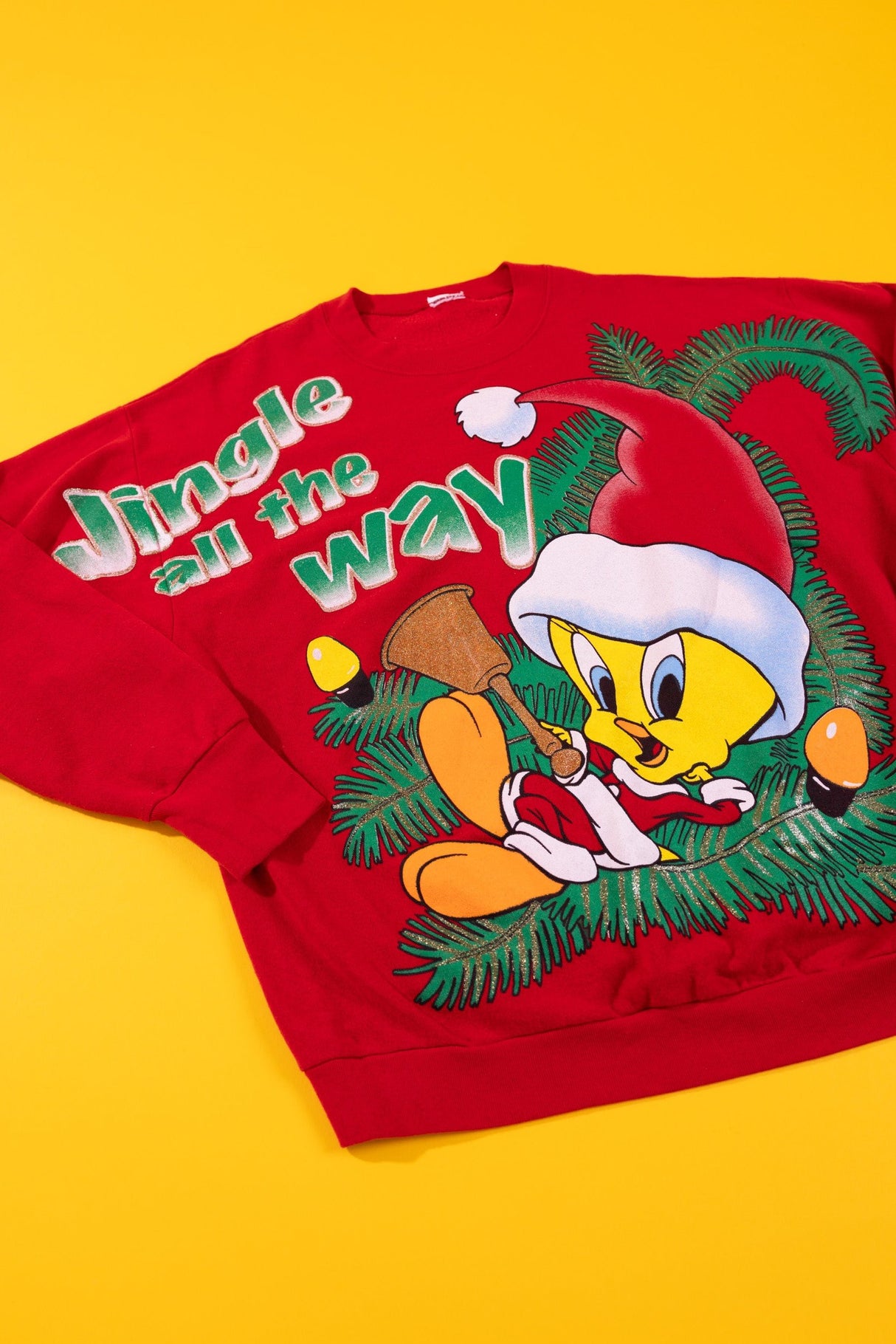 Vintage Tweety Bird Jingle All The Way Crewneck