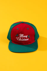 Vintage 90s Merry Christmas Snapback Hat