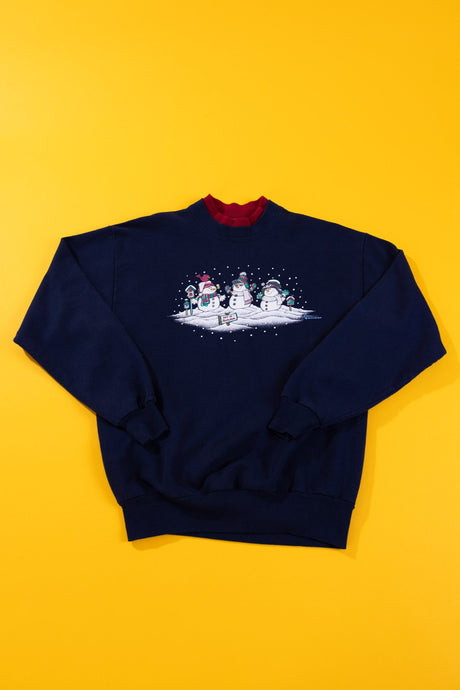 Vintage 80/90s Snowman Let It Snow Crewneck