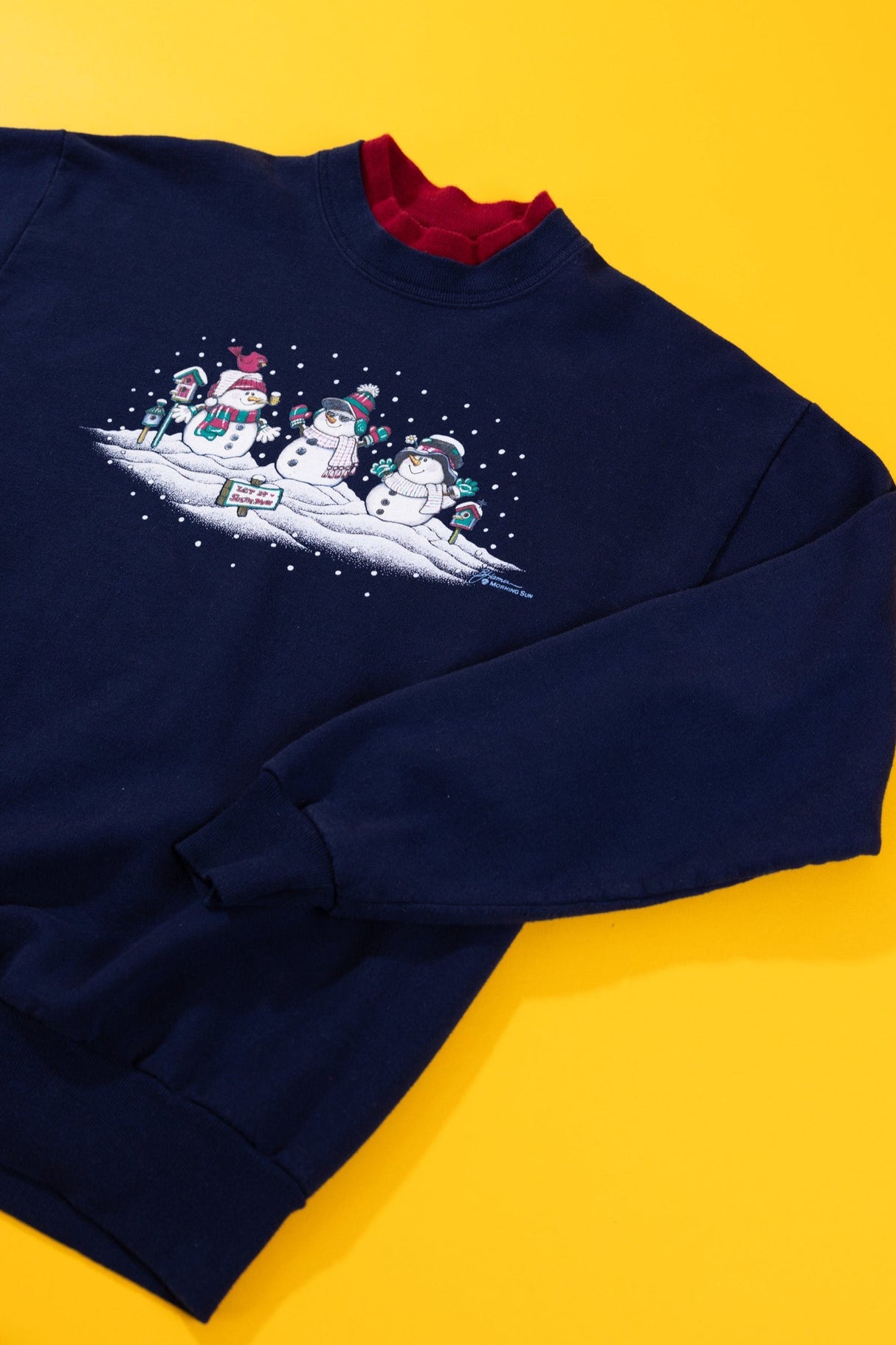 Vintage 80/90s Snowman Let It Snow Crewneck