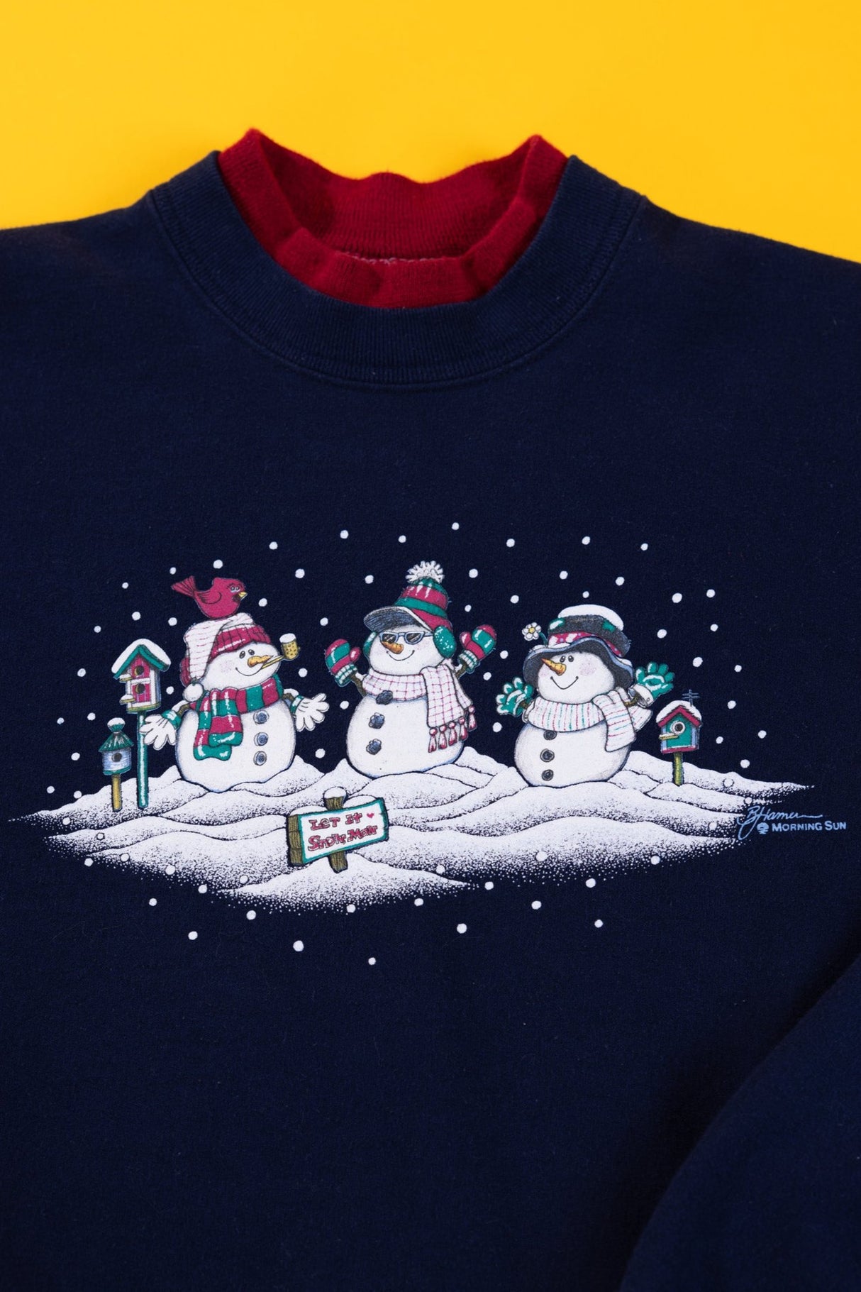 Vintage 80/90s Snowman Let It Snow Crewneck