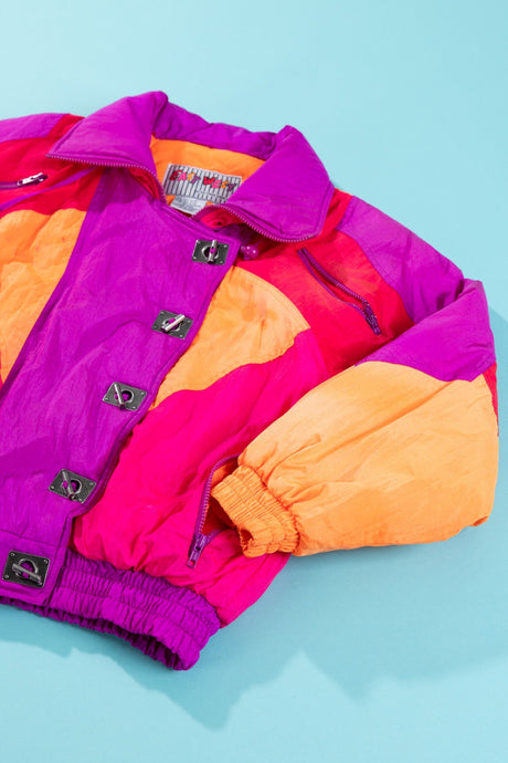 Vintage 80s East West Colorblock Ski Jacket