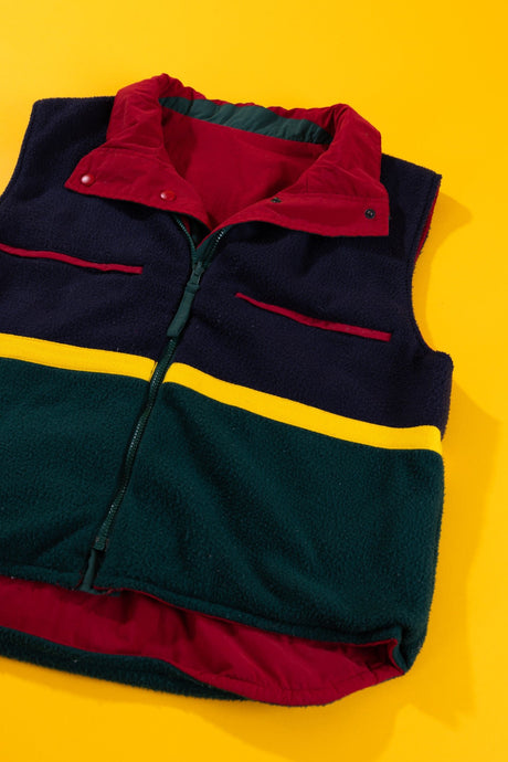 Vintage 90s Authentic Imports Reversible Vest