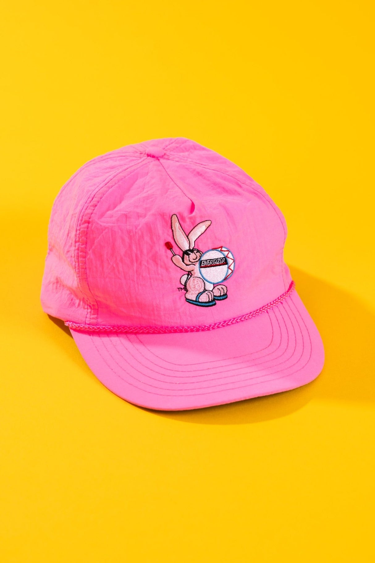 Vintage 90s Energizer Bunny Neon Snapback Hat