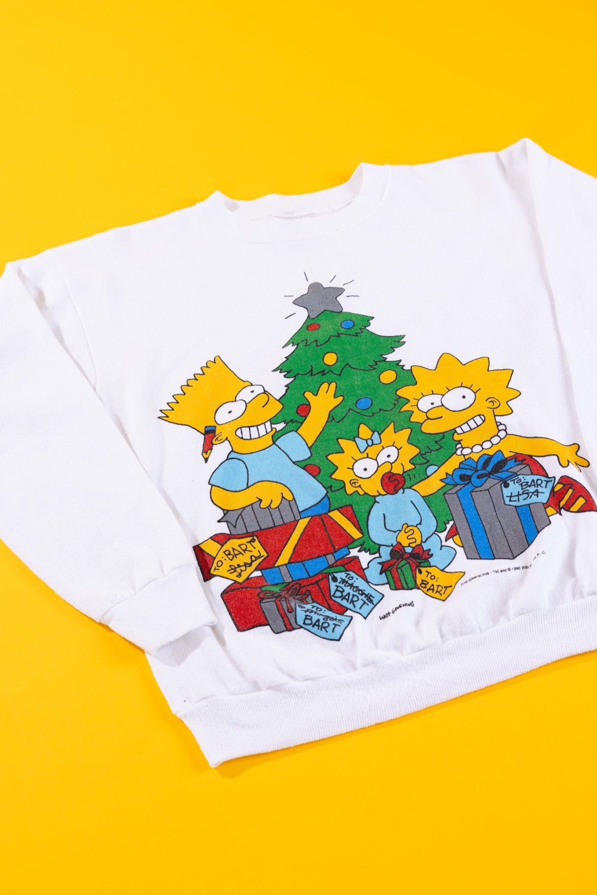 Vintage 1990 The Simpsons Christmas Crewneck