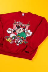 Vintage 1993 Taz Christmas Crewneck