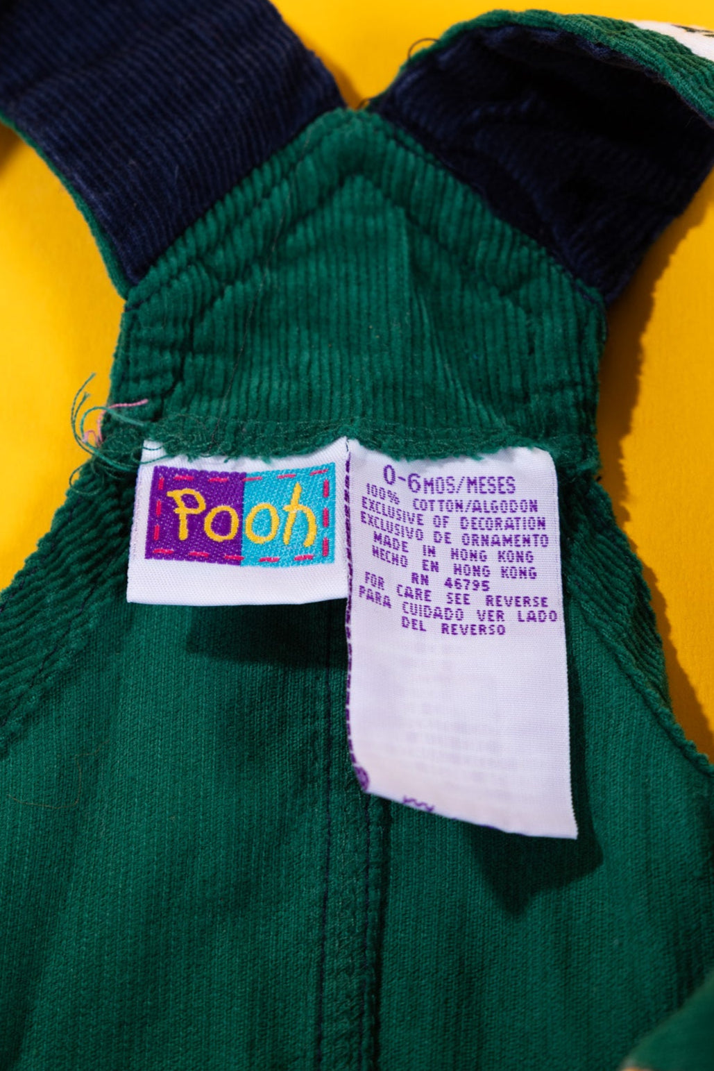 Vintage 90s Winnie the Pooh Corduroy Overalls (Kids - 0/6Mos)