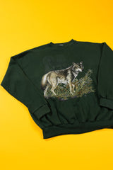 Vintage 1996 Wolf Crewneck Sweater