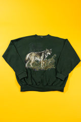 Vintage 1996 Wolf Crewneck Sweater