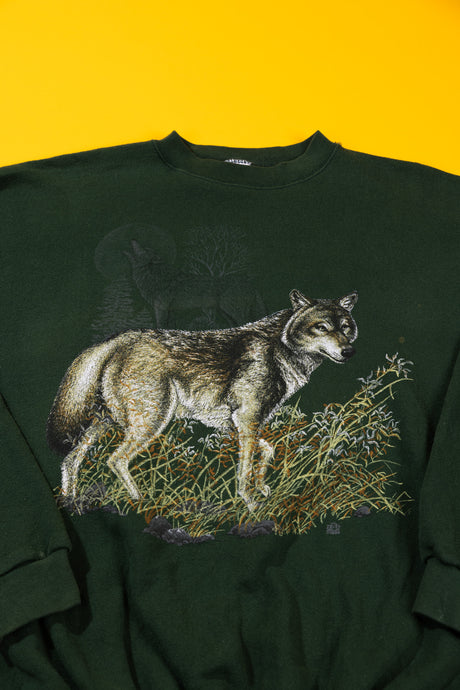 Vintage 1996 Wolf Crewneck Sweater