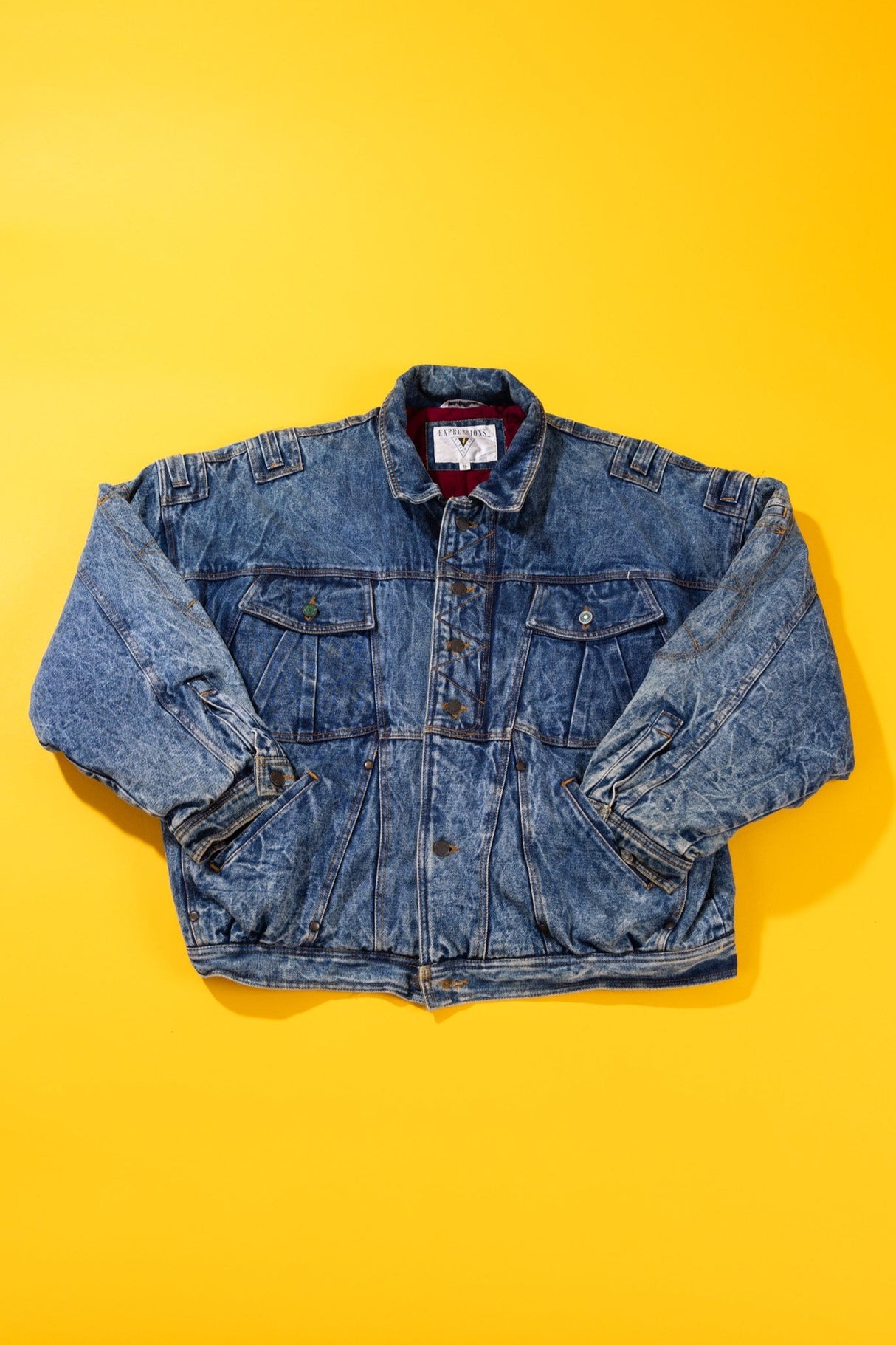 Vintage 80s Expressions Street Wise Denim Jacket