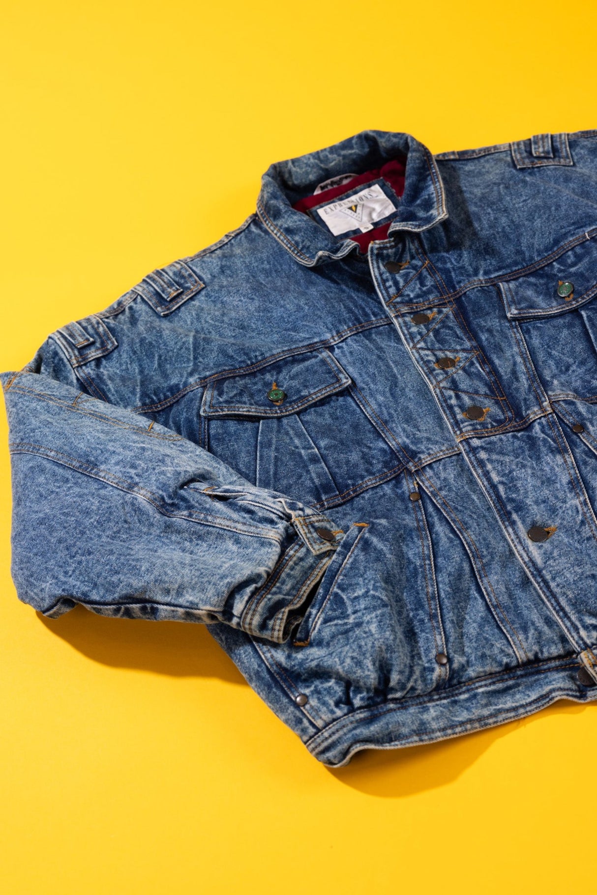 Vintage 80s Expressions Street Wise Denim Jacket