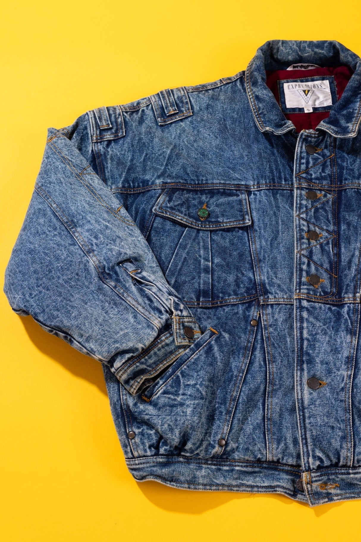 Vintage 80s Expressions Street Wise Denim Jacket