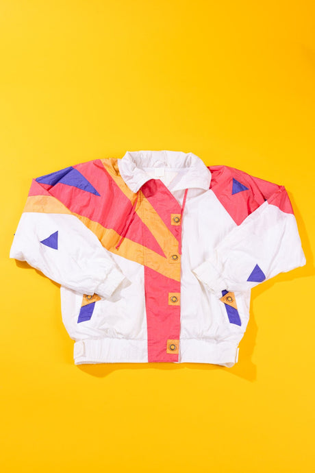 Vintage 80s Geometric Windbreaker