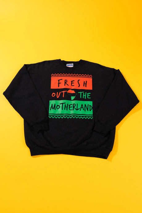 Vintage 90s Fresh Out The Motherland Crewneck Sweater