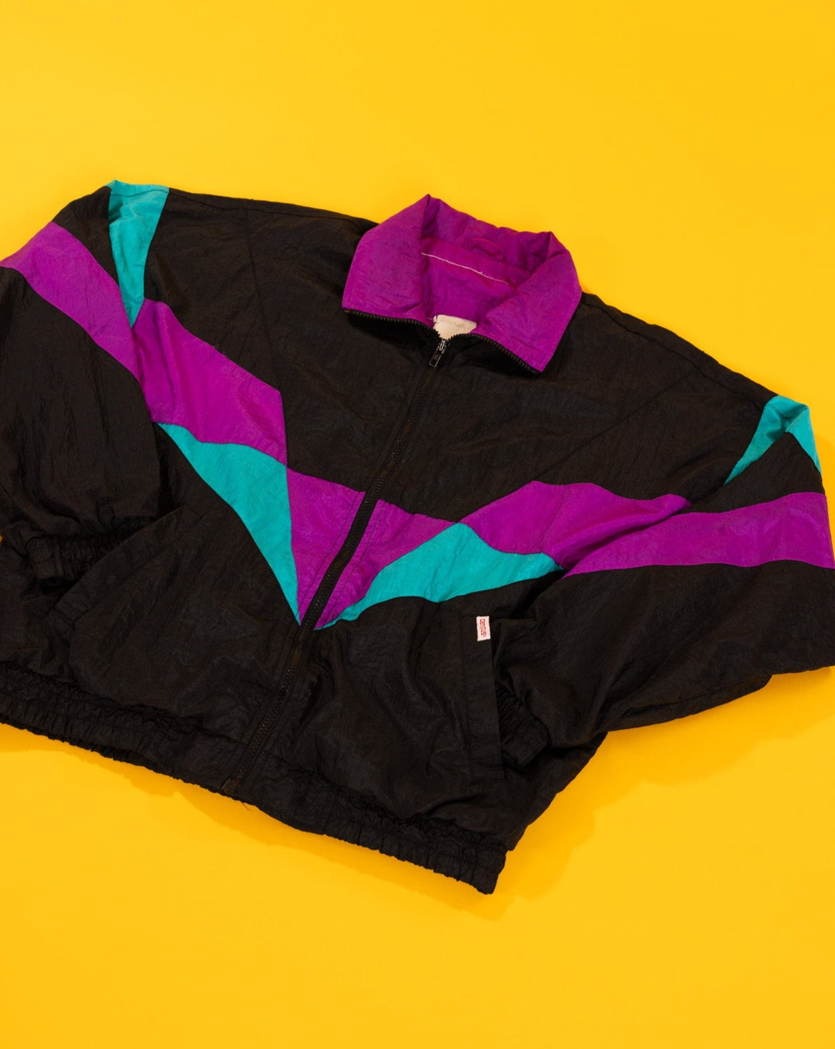 Vintage 90s Campus Retro Windbreaker Jacket