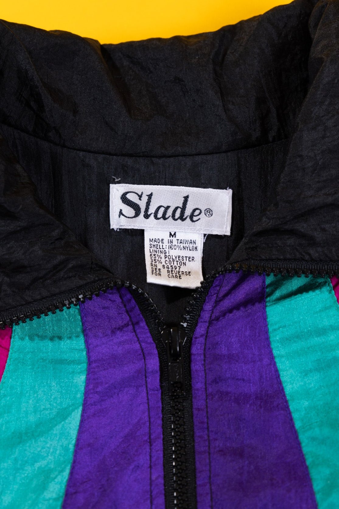 Vintage 80's Slade Rainbow Windbreaker Jacket