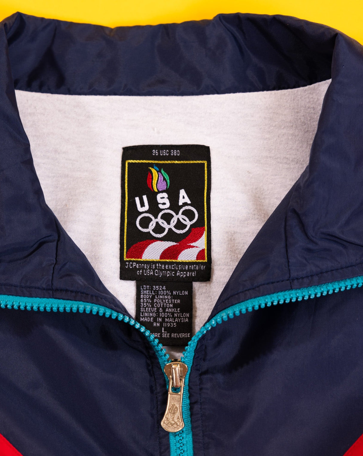 Vintage 90s USA Olympics Windbreaker Jacket