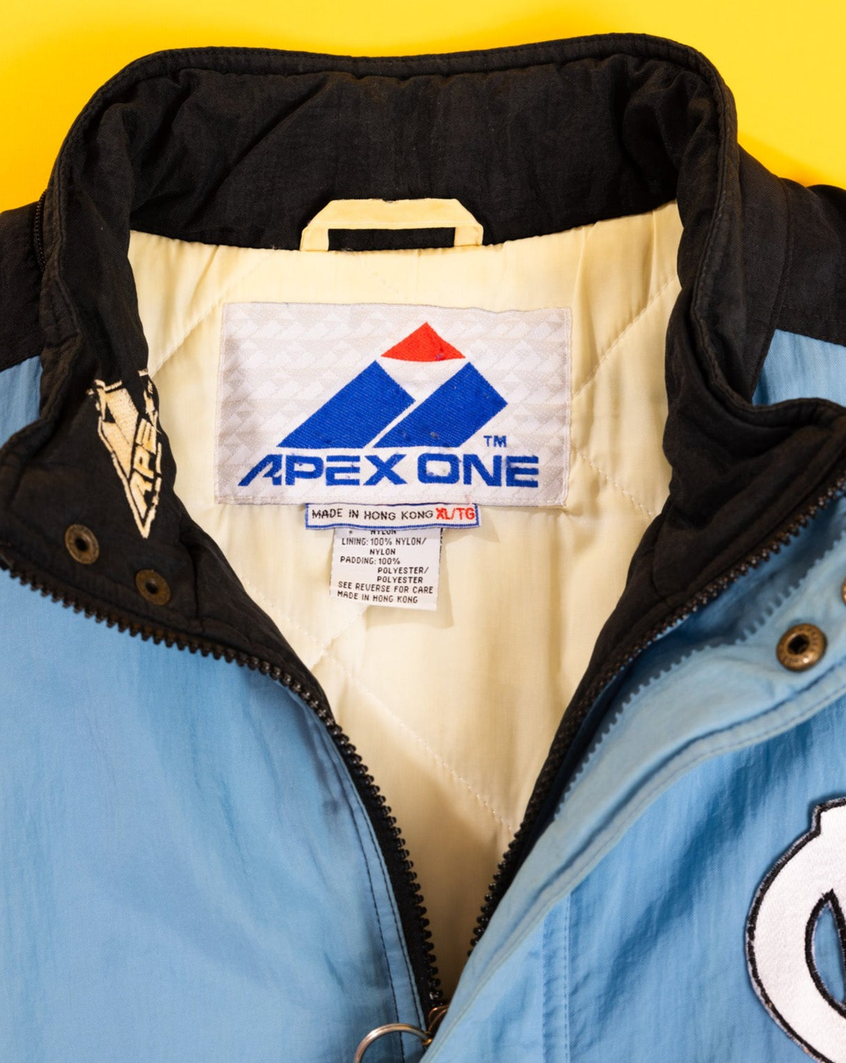 Vintage 90s North Carolina Tar Heels Apex Puffer Jacket