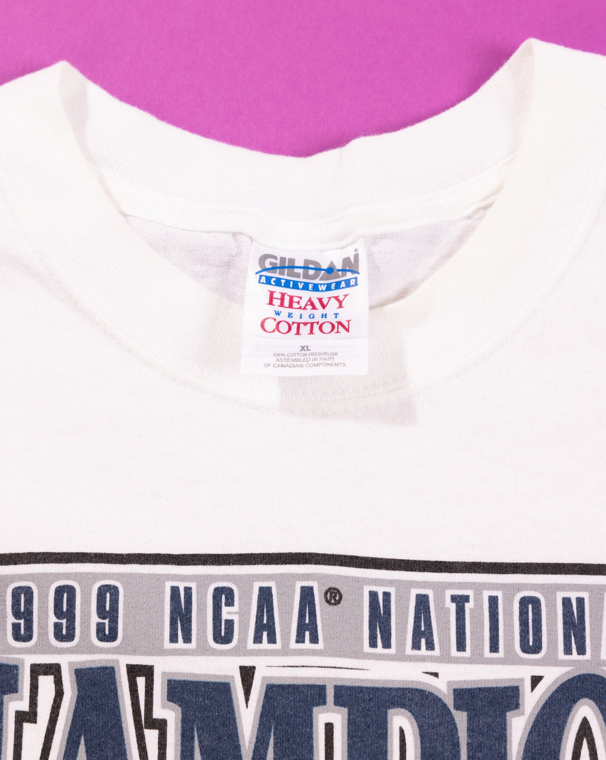 Vintage 1999 NCAA UCONN Championship T-shirt