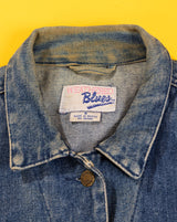 Vintage 80s Weathered Blues Denim Jacket