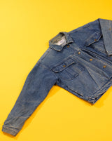 Vintage 80s Weathered Blues Denim Jacket