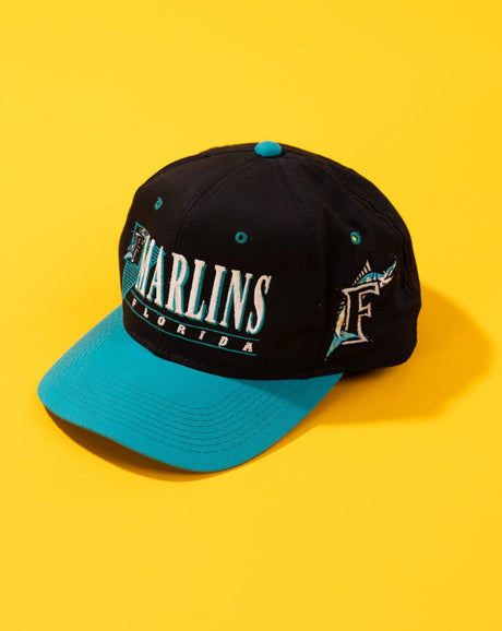 Vintage 90s Florida Marlins MLB Snapback Hat