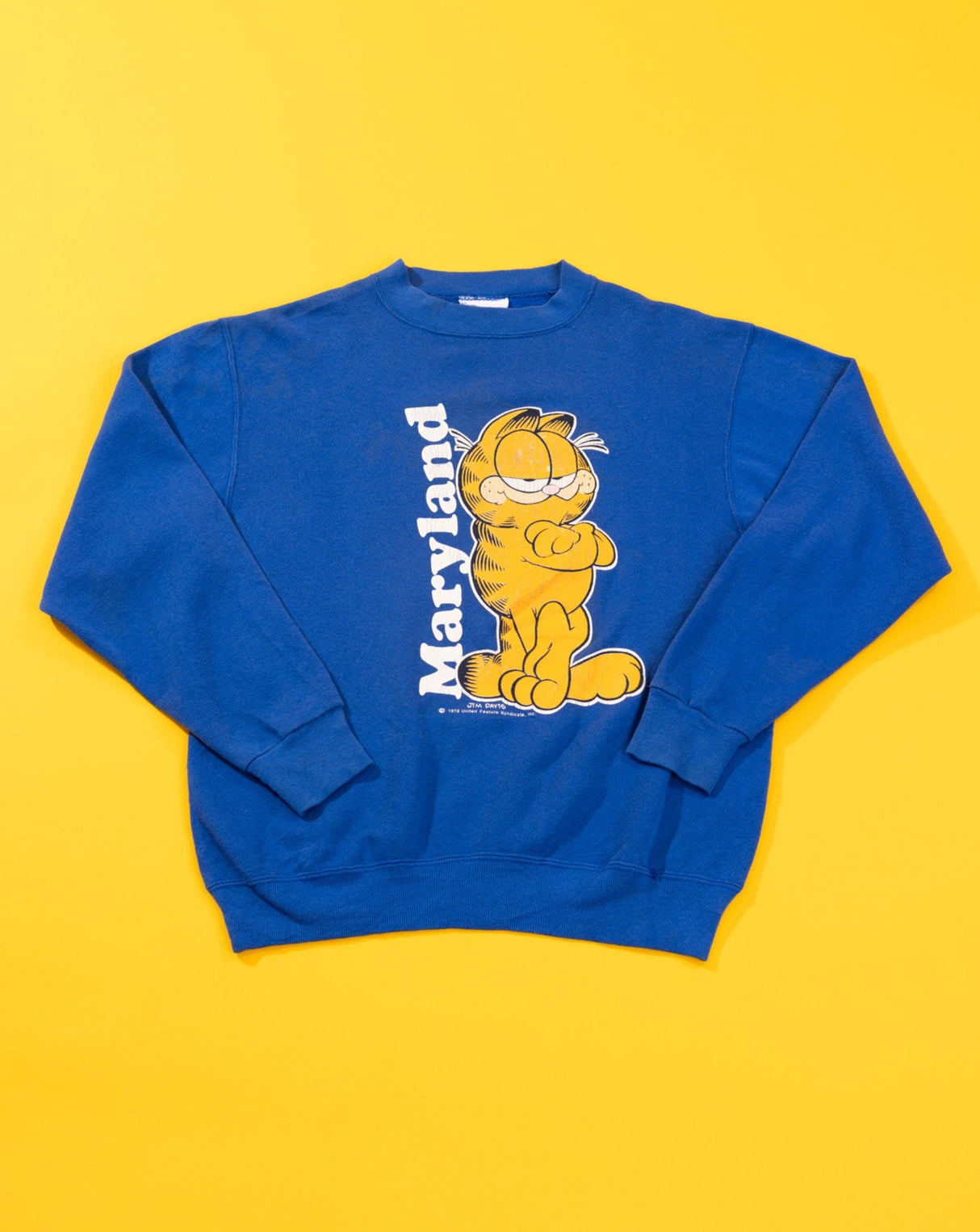 Vintage 80s Garfield Maryland Crewneck Sweater