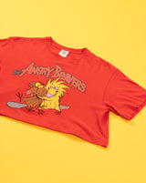 Vintage 90s Upcycled The Angry Beavers Crop Top