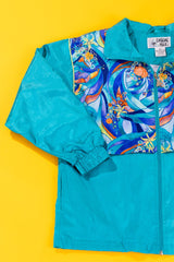 Vintage 80s Casual Isle Retro Windbreaker Jacket