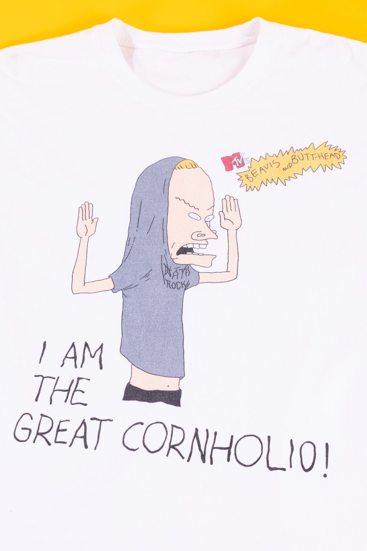 Vintage 90s MTV Beavis and Butt-head I Am the Great Cornholio! T-shirt