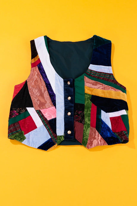 Vintage 80/90s Patchwork Vest