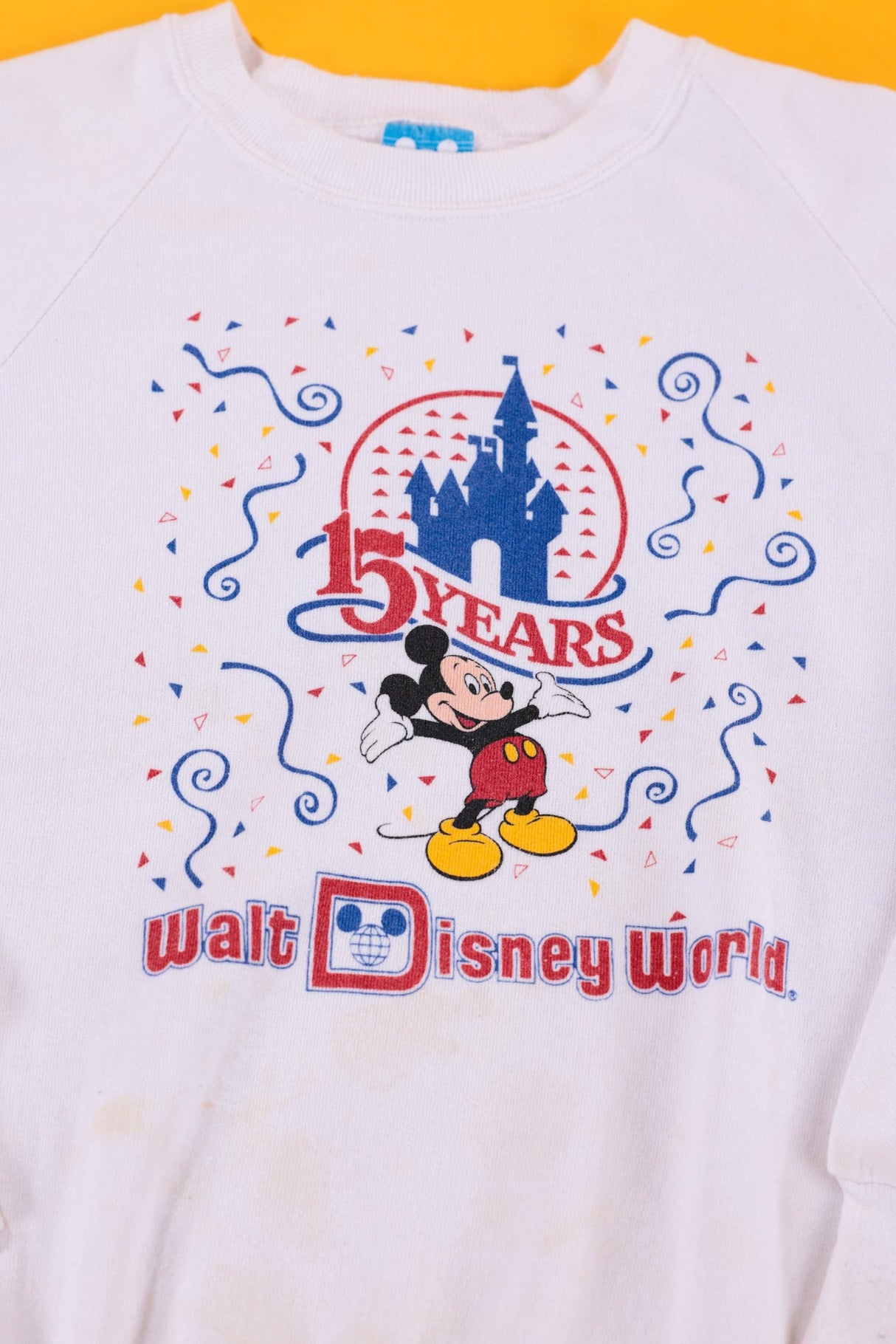 Vintage 1986 Walt Disney World 15 Year Celebration Crewneck Sweater