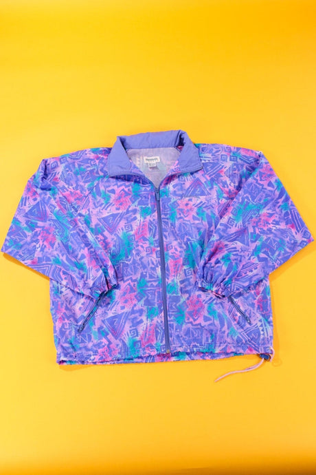 Vintage 80/90s Reebok Windbreaker Jacket (purple)