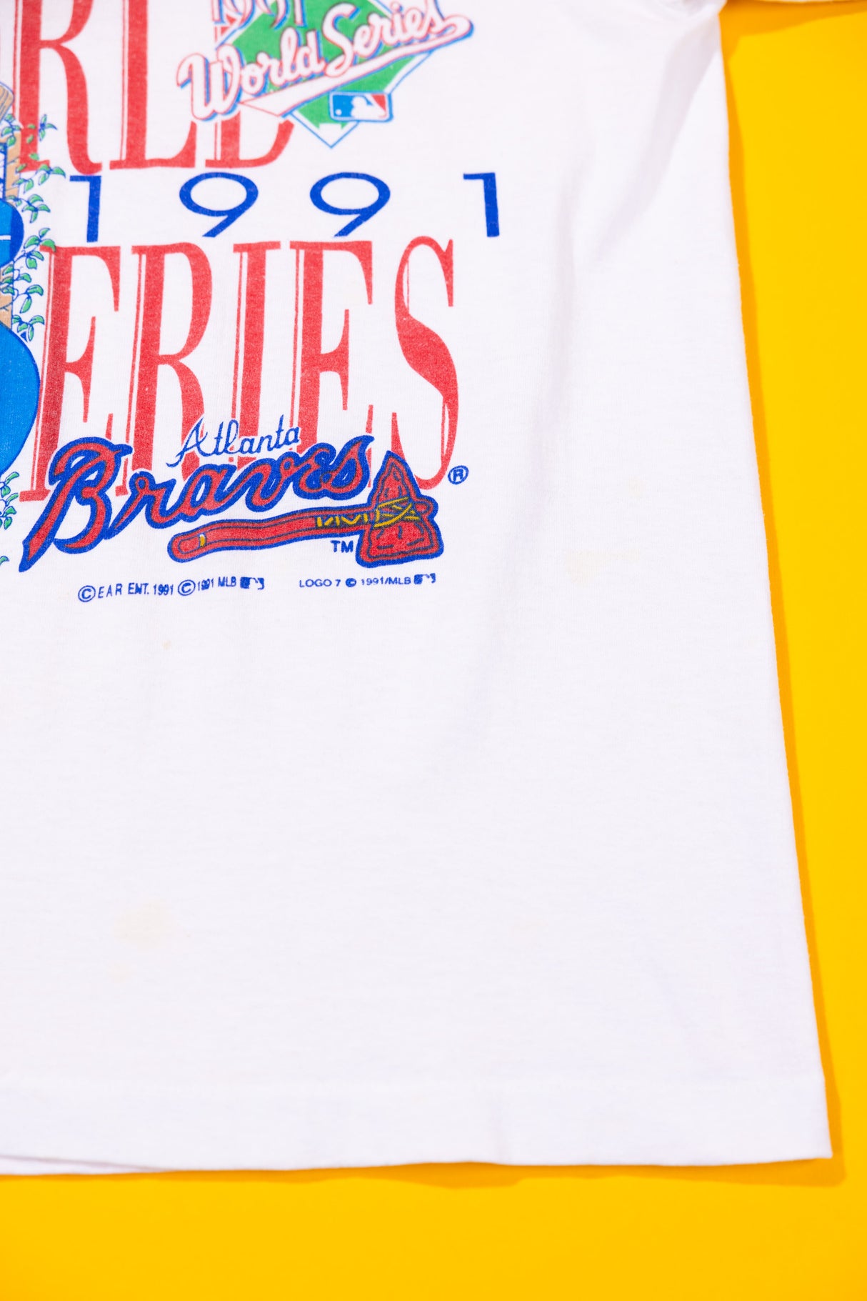 Vintage 1991 Atlanta Braves World Series National League Champions T-shirt