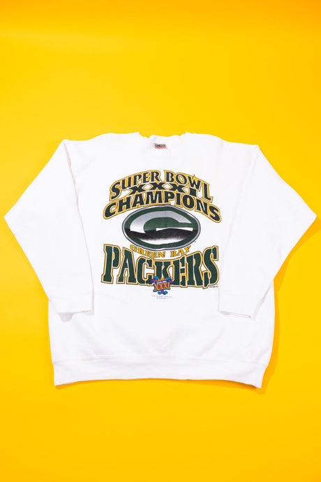 Vintage 1996 Green Bay Packers XXXI Super Bowl Champs Crewneck Sweater