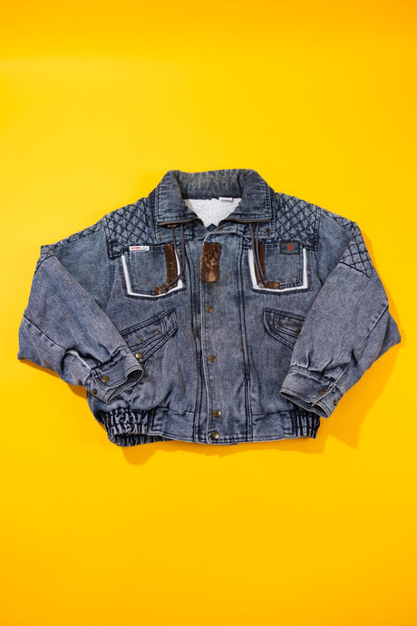 Vintage 80s VolvoStar Jean Club Denim Jacket